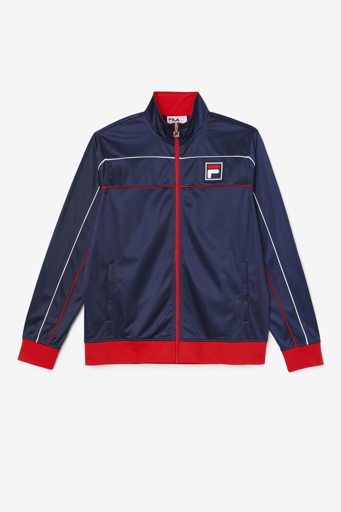 Fila Wayan Track Jacket Navy - Mens - 08496DSRM